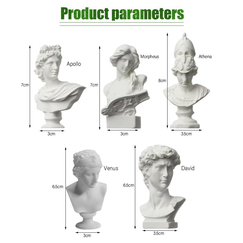 Mini Figurine Plaster Statue Greek Mythology Celebrities Sculpture ...