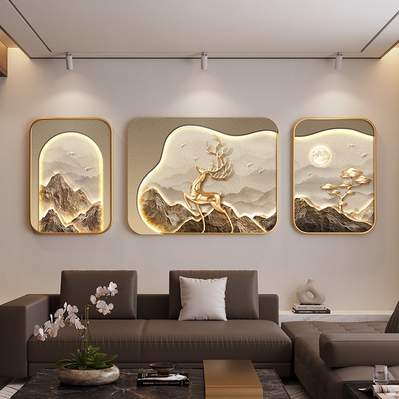 Aesthetic 3PCS home wall decororative triptych mural decoration ...