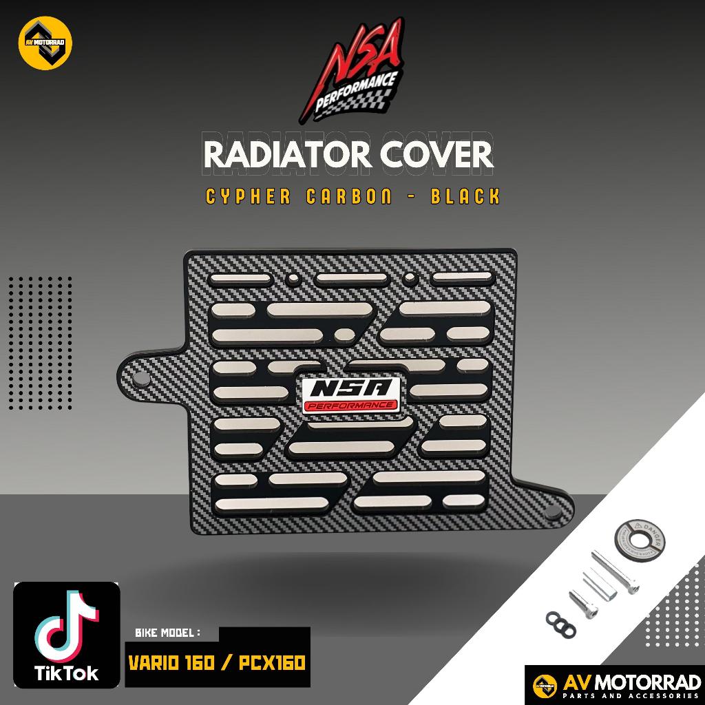 NSA Performance Cypher Carbon Radiator Cover for NMAX V2 /AEROX V2-V3 ...