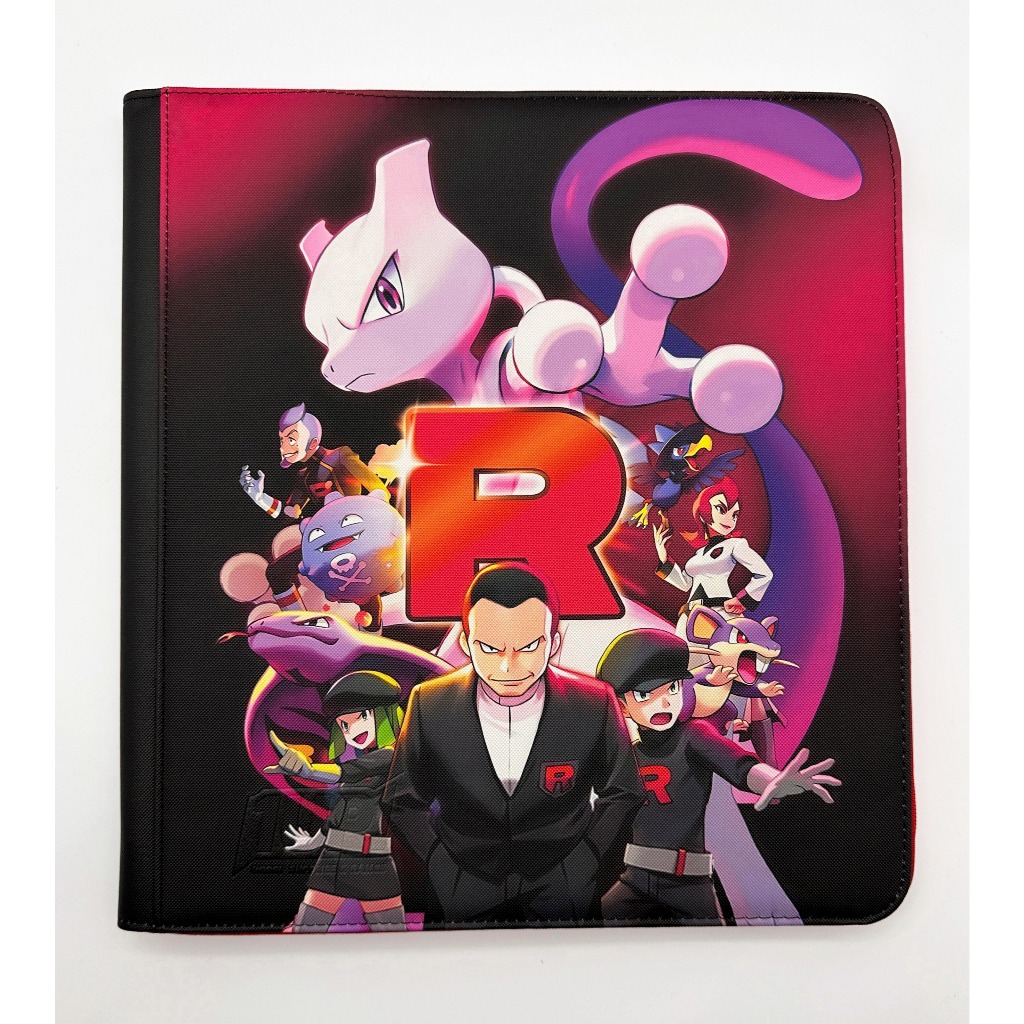 Destined Rivals Black 12-Pocket Zipper Card Binder |1UP | TCG Album |  Limited Edition | Team Rocket | Shopee Philippines