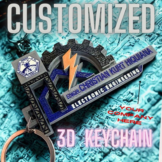 New Custom Personalized 3D Keychain for Electronics Engineer ...