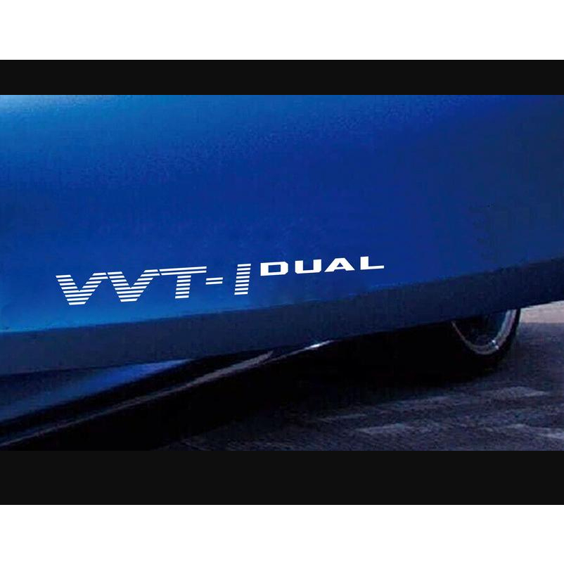 Dual VVT-i Toyota Decal 2pcs left/righ Car sticker Waterproof | Shopee ...