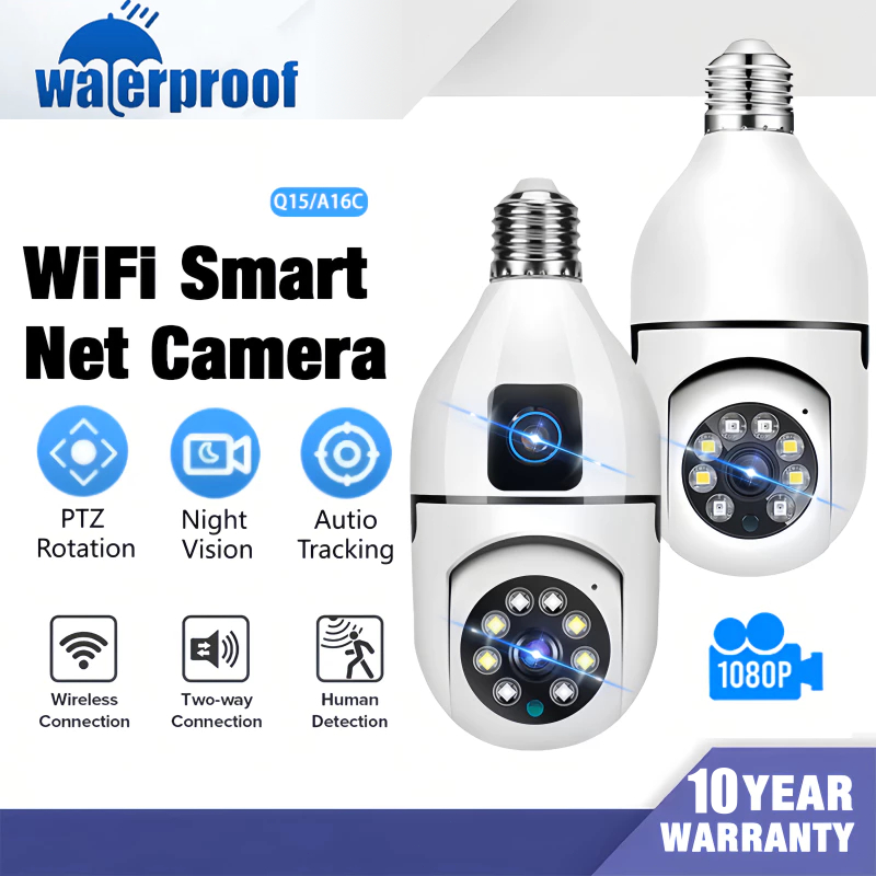 CCTV Camera Wifi Connect To Cellphone With Voice 360°1080P Wireless ...