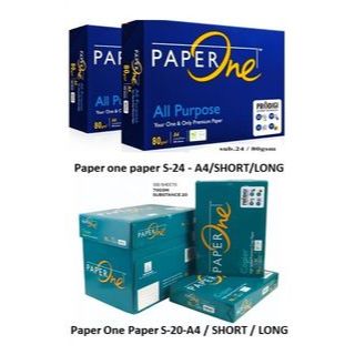 PAPER ONE COPY PAPER 70GSM & 80GSM (SHORT, LONG, A4) | Shopee Philippines