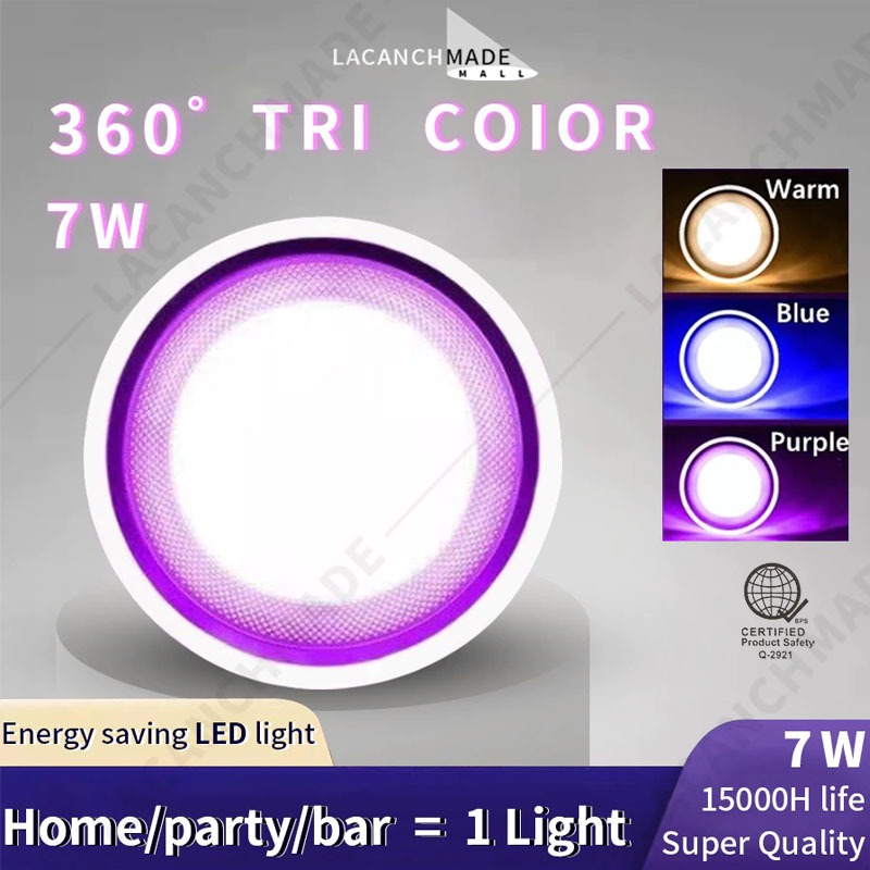 【COD】Tri-color Downlight Pin Light LED Panel Light Spot Light Ceiling ...