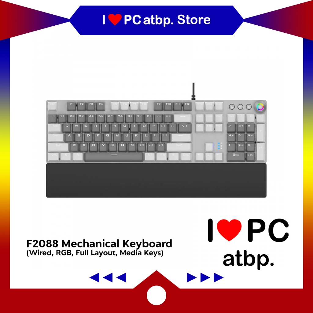 Aula F2088 Mechanical Gaming Keyboard (Wired, RGB, Full Layout, Media ...