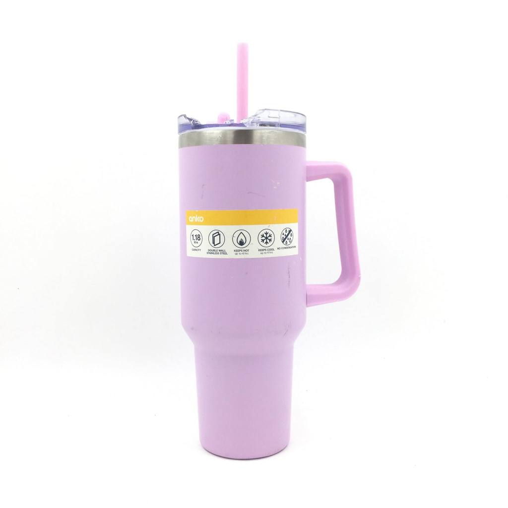 Anko 1.18L Jumbo Tumbler Double Wall Stainless Steel With Handle And ...