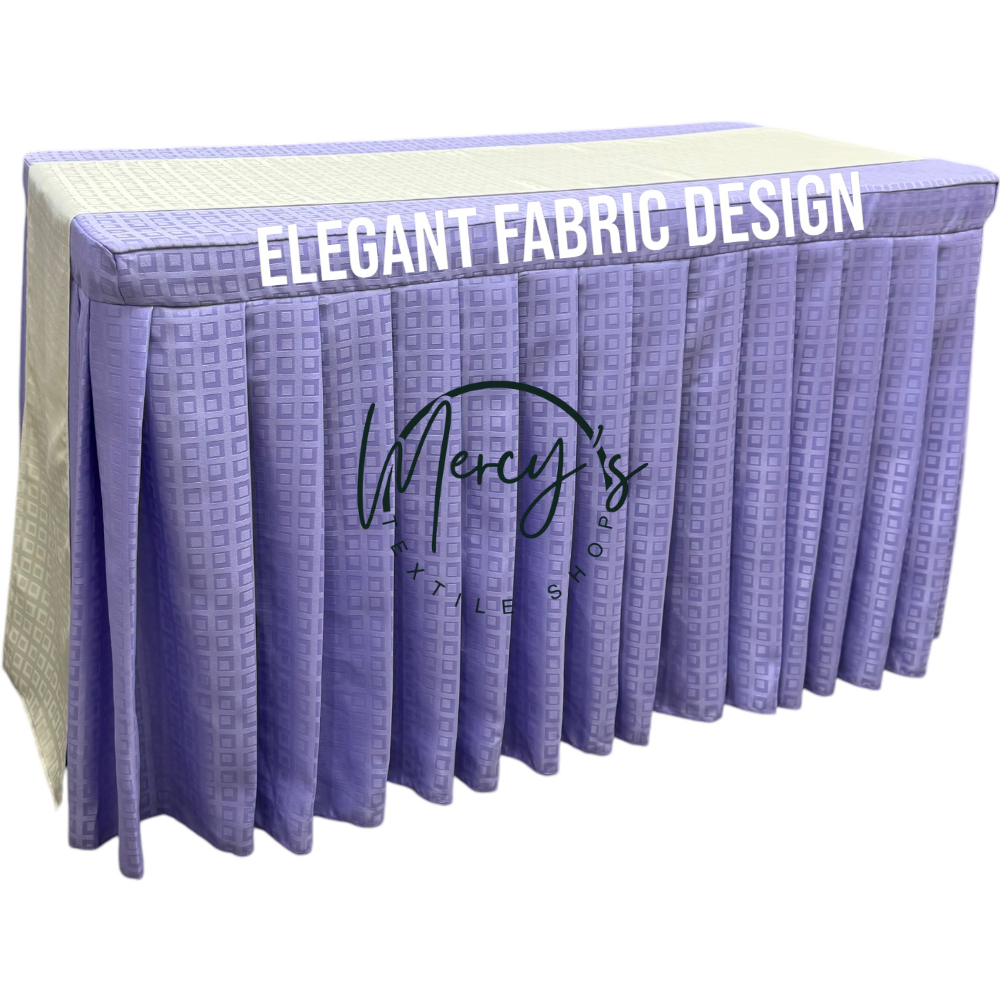 Table Skirting Long Table Cover with Pleats Buffet Table Cover Catering ...
