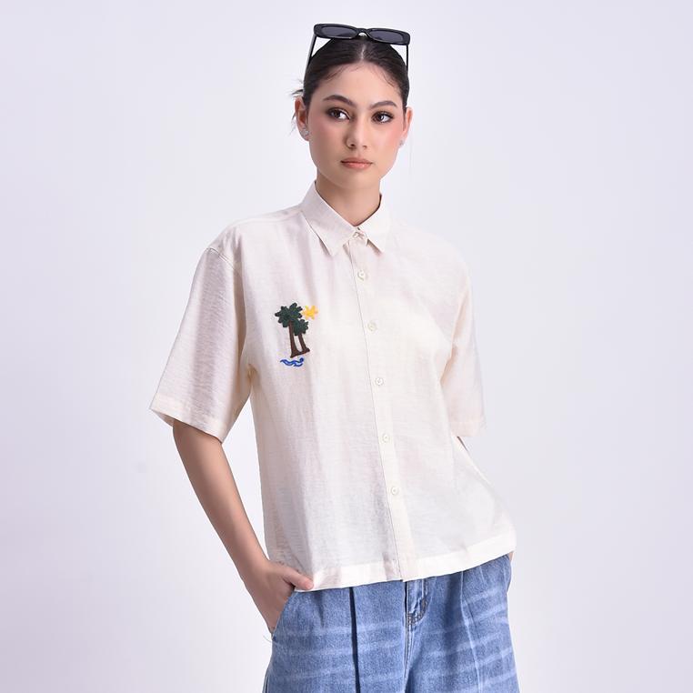 BENCH/ - YSR0661 - Women's Woven Short Sleeve Polo | Shopee Philippines