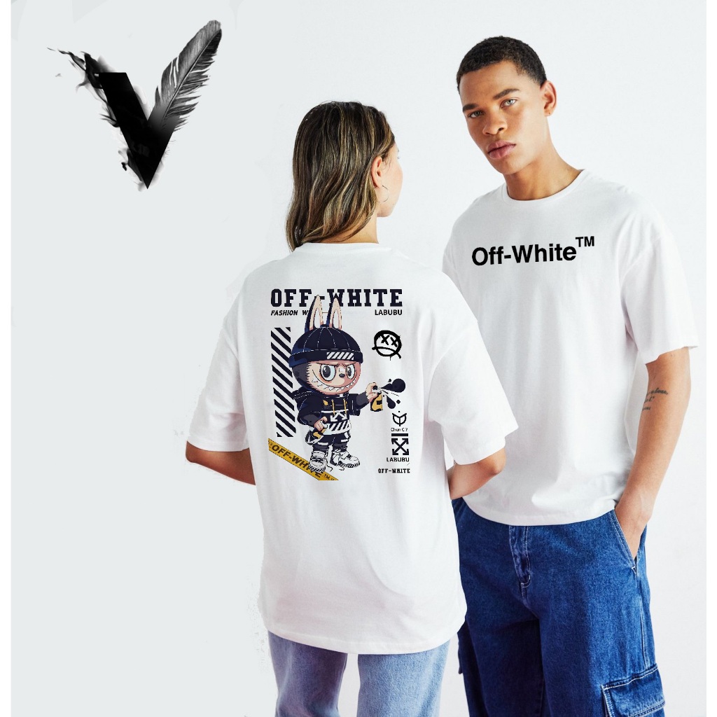 BF Tindahan ₱99 PH OFF-WHITE X LABUBU PRINT TSHIRT FOR MEN WOMEN