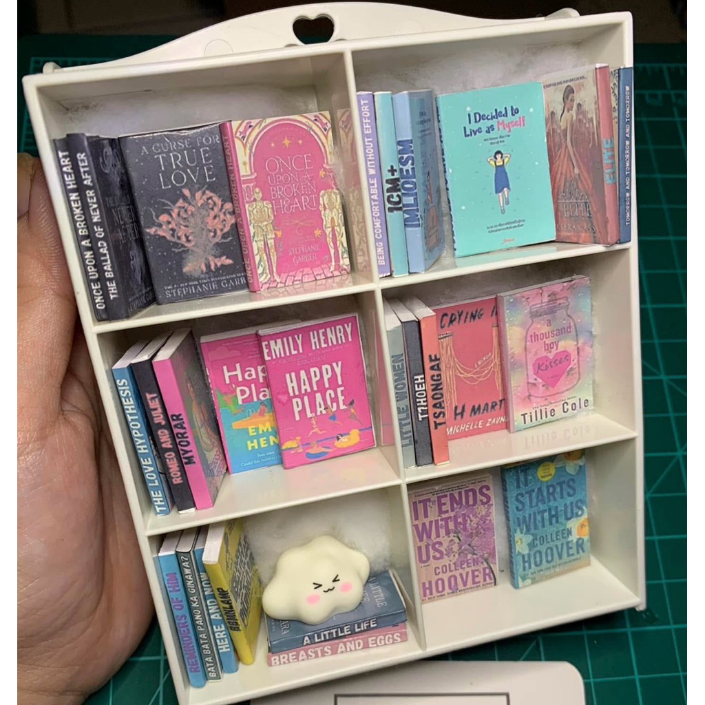 Mini Library/ Mini Bookshelf / Miniature books | Shopee Philippines