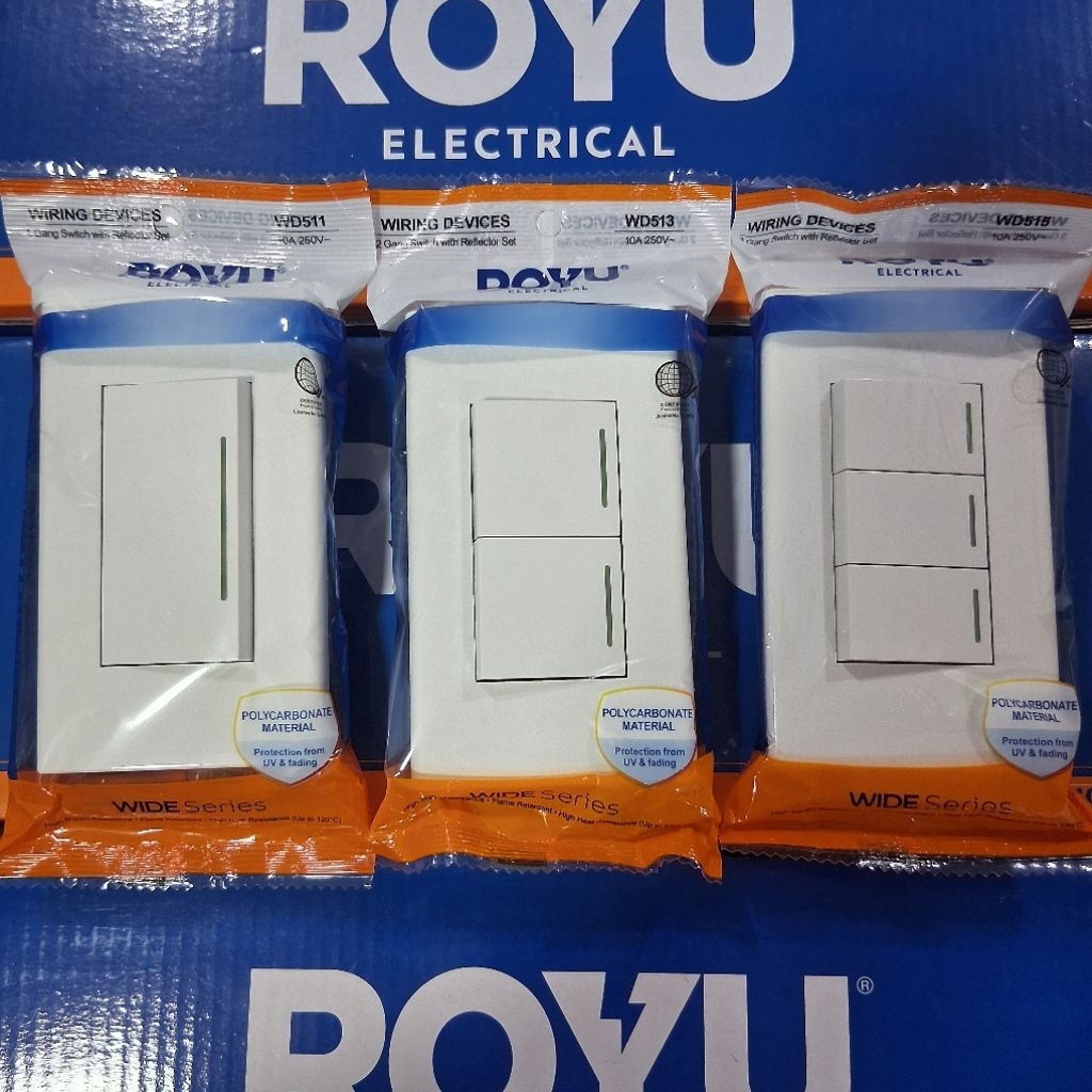 ROYU SWITCHES with REFLECTOR (Wide Series) Heavy Duty 100% Original ...