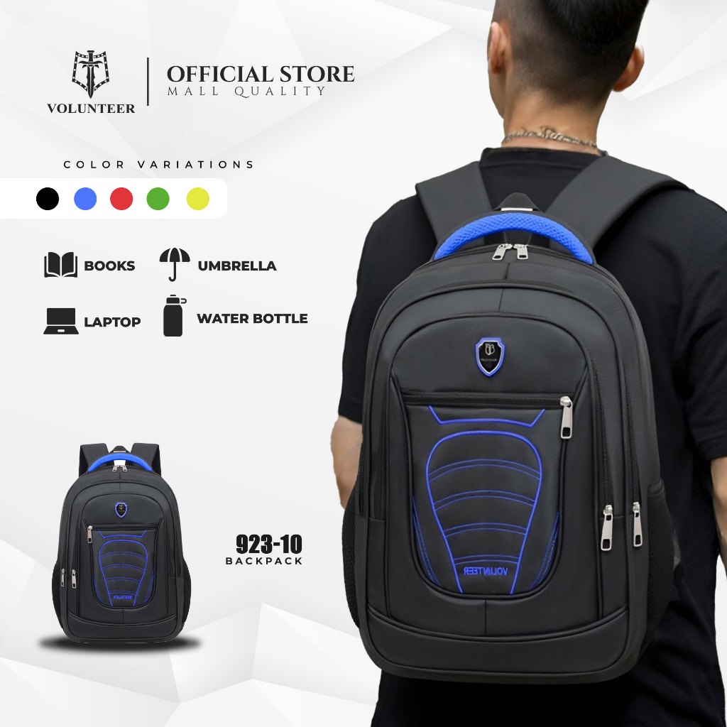 VOLUNTEER BAG school bag waterproof backpack for men and women high quality  travel bags 923-10