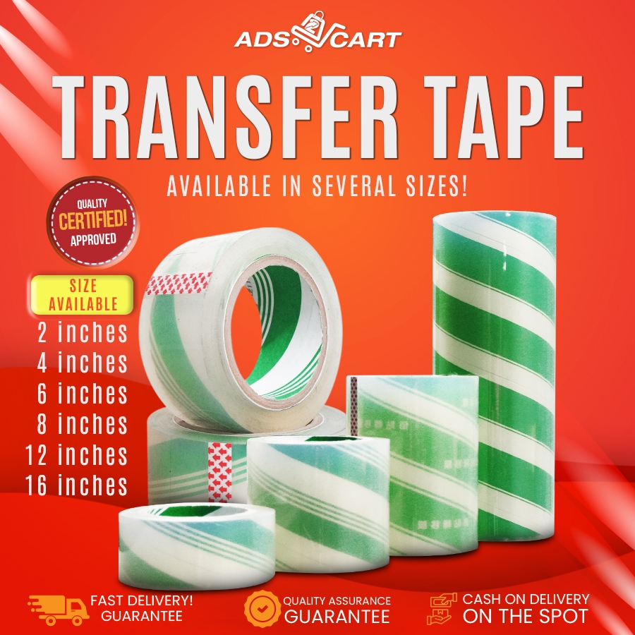 ADS Transfer Tape for Decals, and Sticker Labels 12 and 16 inches ...