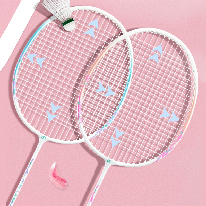 2PCS Original Badminton Racket Ferroalloy Ultra Light Elastic for ...