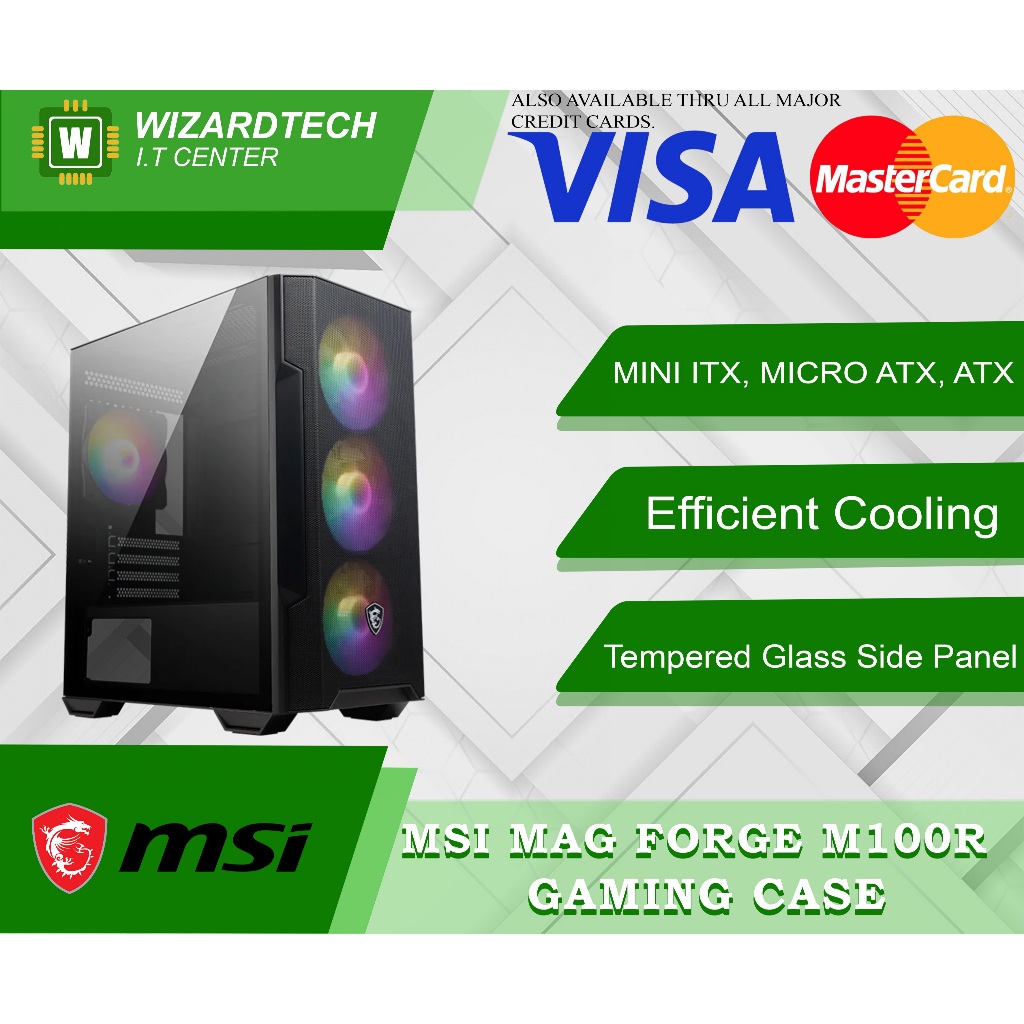MSI MAG FORGE M100R GAMING CASE | Shopee Philippines