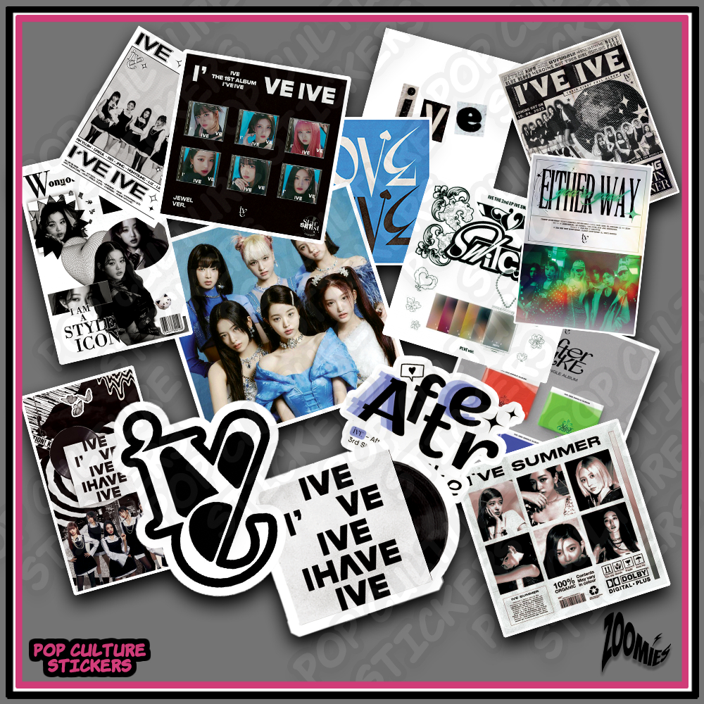 KPOP - IVE - Cute Sticker Pack (15pcs) Waterproof, Vinyl Stickers COD ...