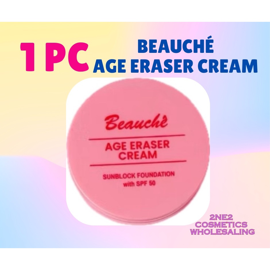 Original! Beauche Age Eraser Cream Sunblock Foundation with SPF50 (10g