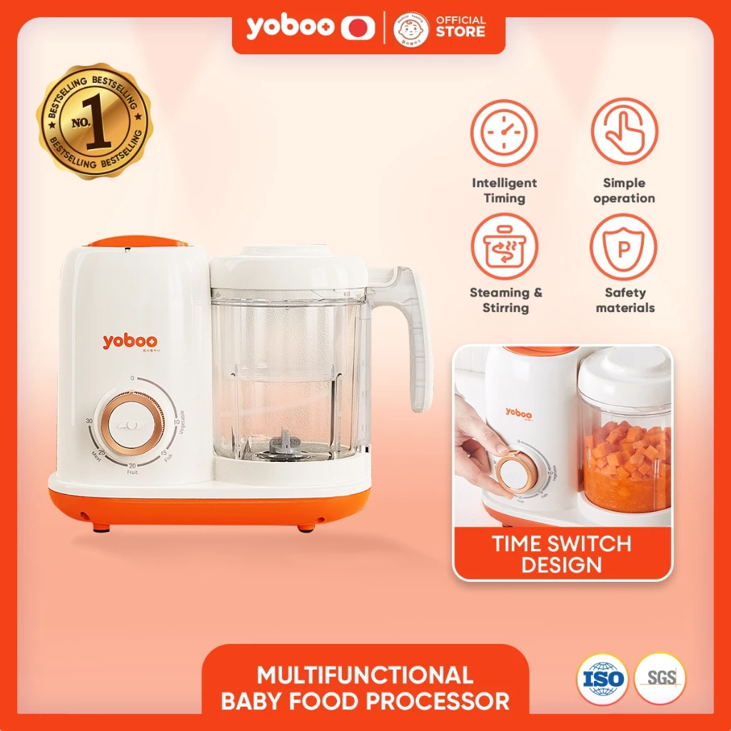 Yoboo Baby Multifunctional Food Processor | 2 In 1 | Steaming And Stirring | Easy To Use