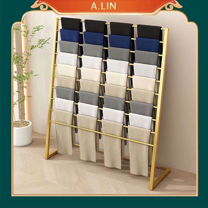 The latest clothing store special scarf pants display rack outdoor ...