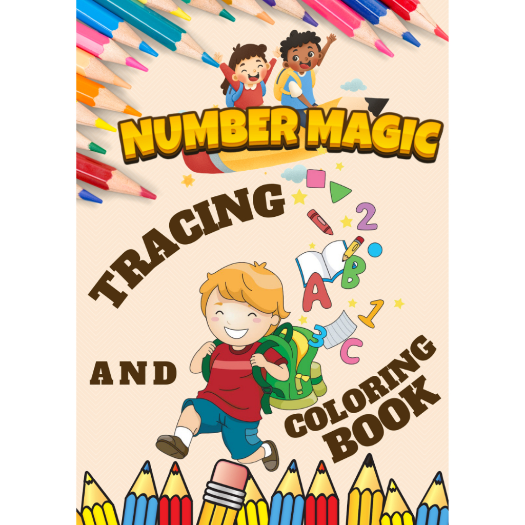 Number Magic A Tracing and Coloring Book for children | Shopee Philippines
