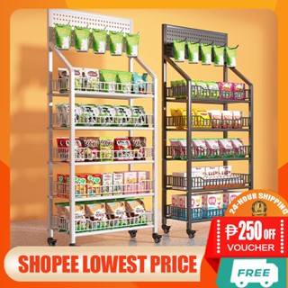 Supermarket Shelves Snack Shelf Grocery Rack 5 Layers Display Rack For ...