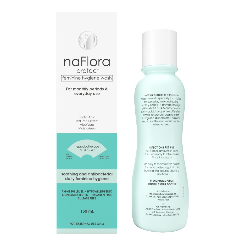 NAFLORA Protect Feminine Hygiene Wash 150ml | Shopee Philippines