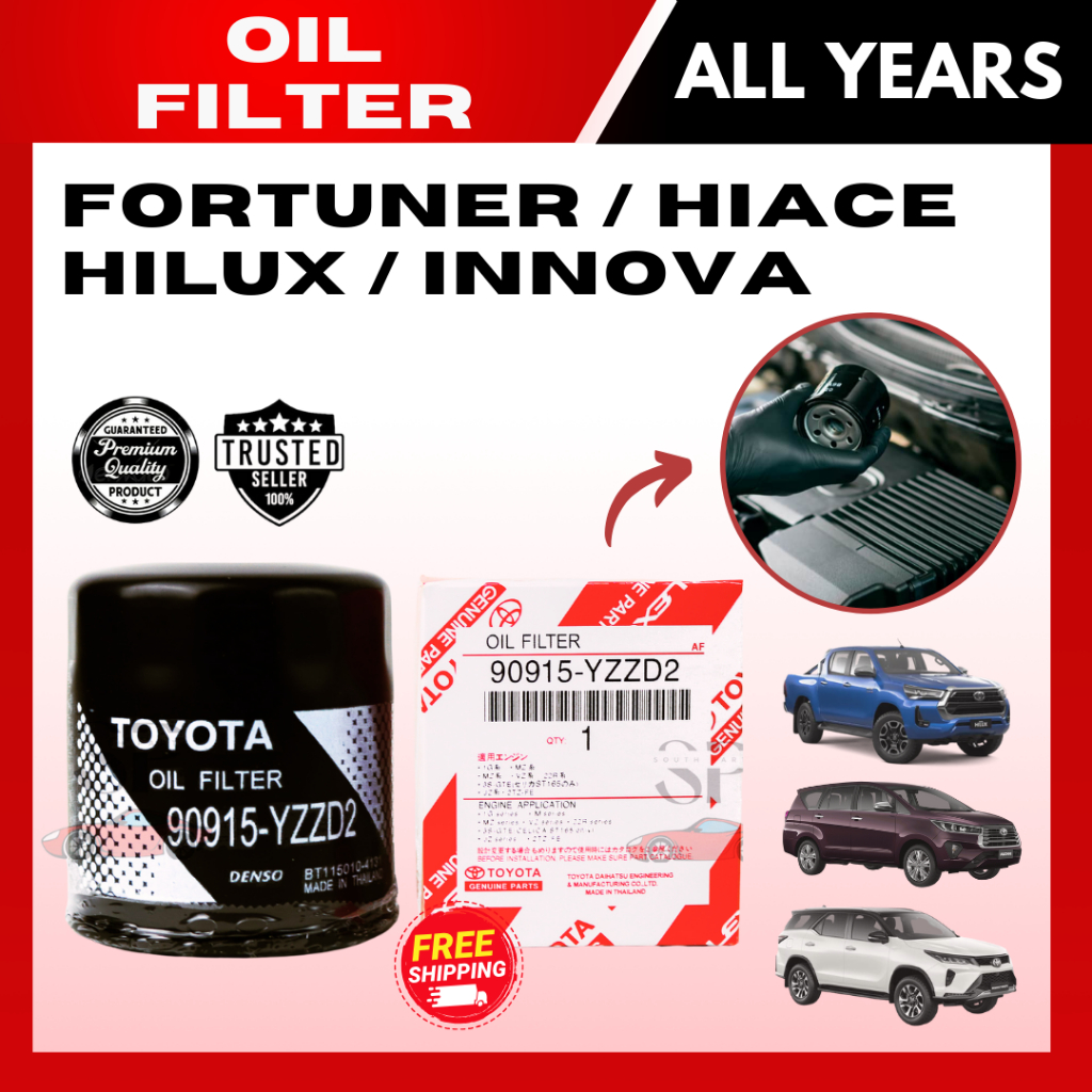 SUPER SALE! OIL FILTER for TOYOTA FORTUNER, HIACE, HILUX, INNOVA (ALL