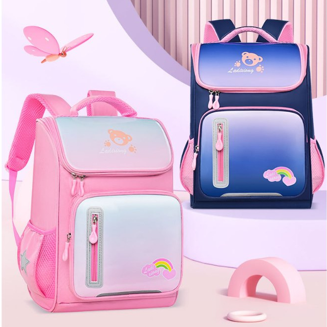 Elementary School Bag For 3-4 Grade Children Double-Shoulder Backpack ...