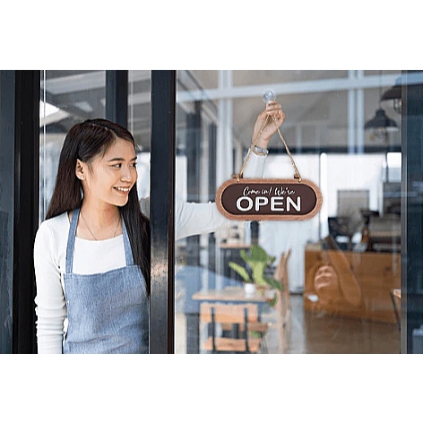 Wooden Business/Open Closed Signage/ 2Sided Open Closed Hanging Sign ...