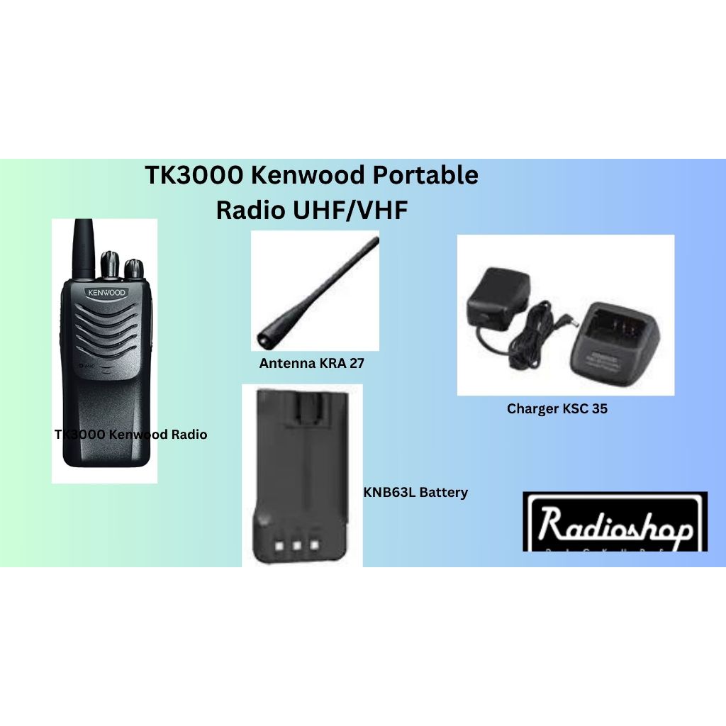 TK3000 Kenwood UHF/VHF Portable Radio | Shopee Philippines