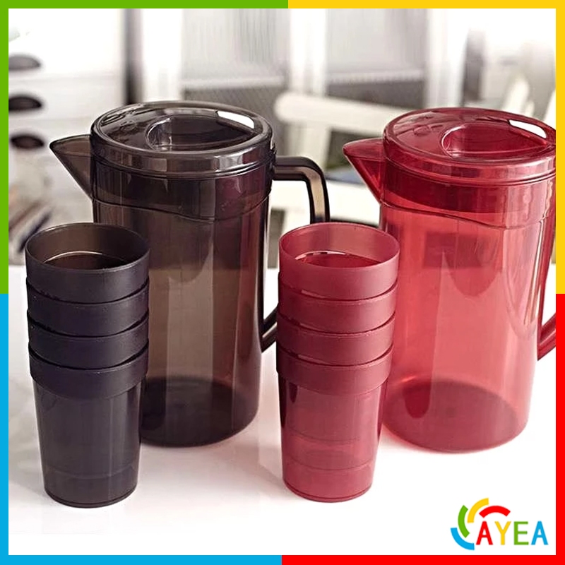 1800ml/Pitcher with 4 Cups Large High Quality Fiberglass Pitcher with ...