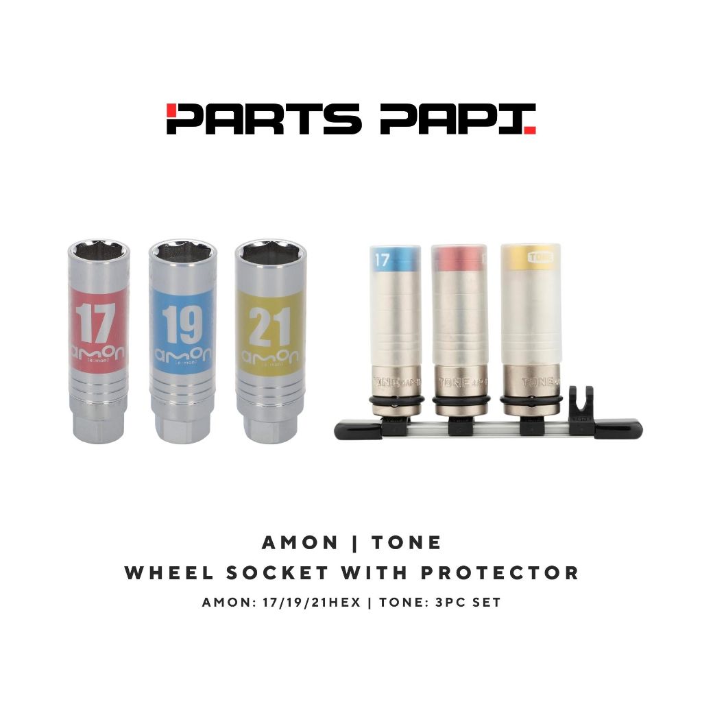 AMON & TONE - 17/19/21mm Thin Socket for Wheels with Scratch Resistant ...