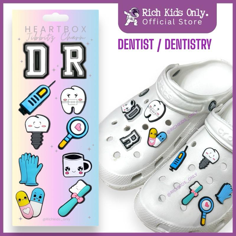 [SC003] 10PCS/set Dentist Medical Dentistry Doctor Crocs Jibbitz