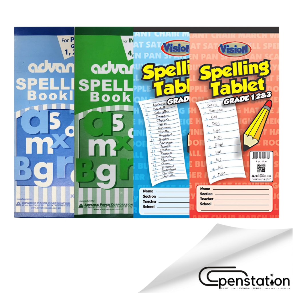 ADVANCE VISION Spelling Tablet Spelling Notebook | Shopee Philippines