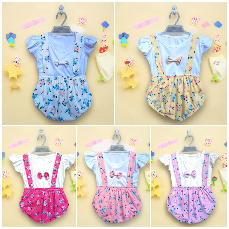 Infant/Baby Jumper romper set ootd Terno for babies 312mpnths Shopee