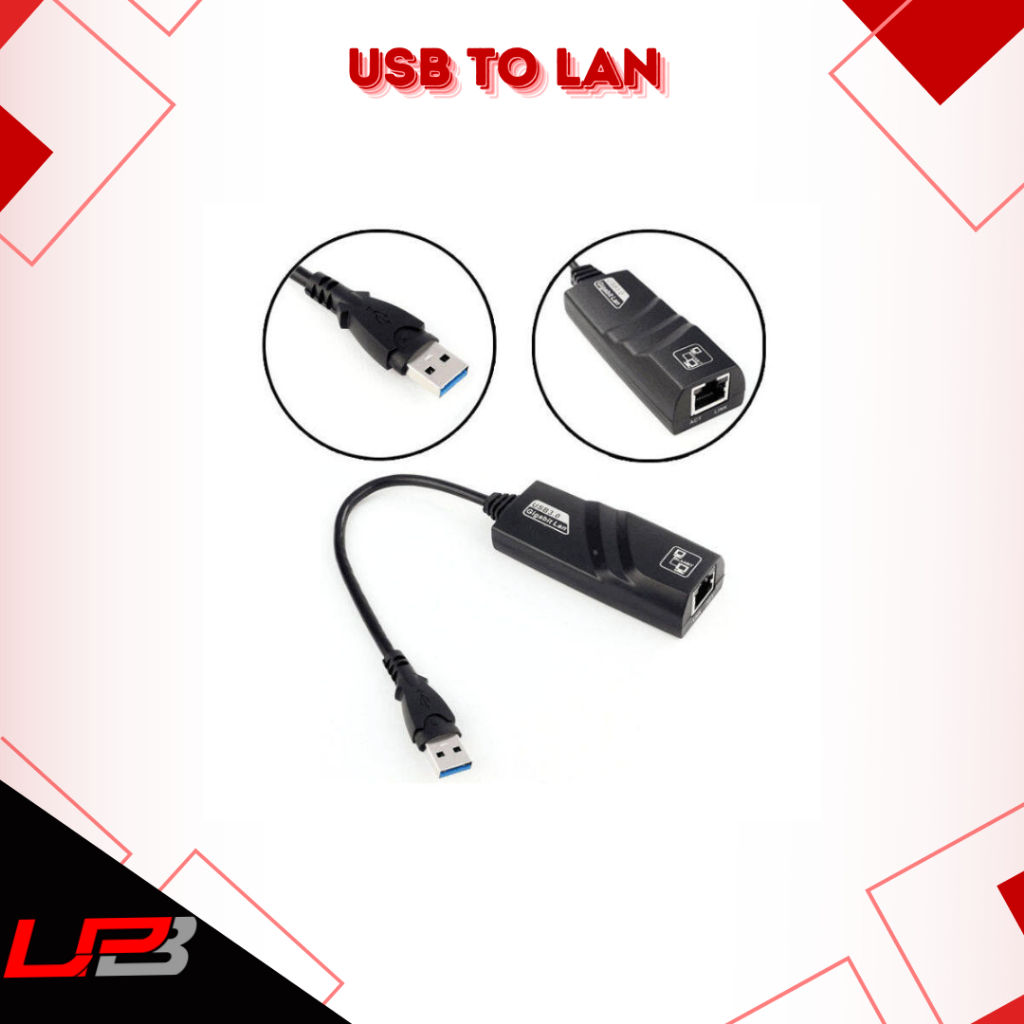 Adattatore USB 3.0 A Gigabit Ethernet RJ45 WhizzoTech &ndash; 100/1000 Mbps Per PC Portatile