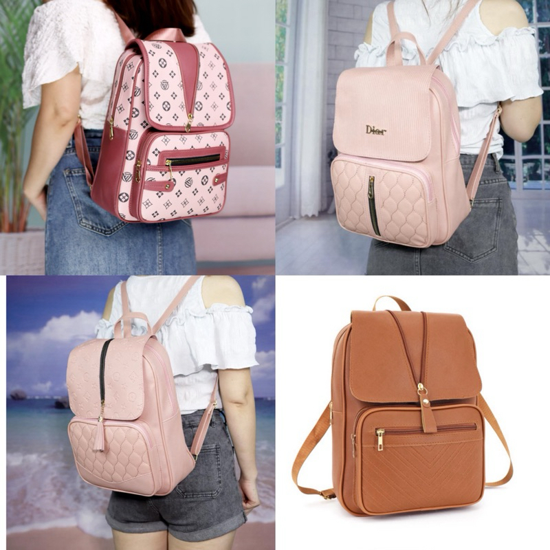 Fashion ladies backpack different design 35x10x26cm Shopee Philippines