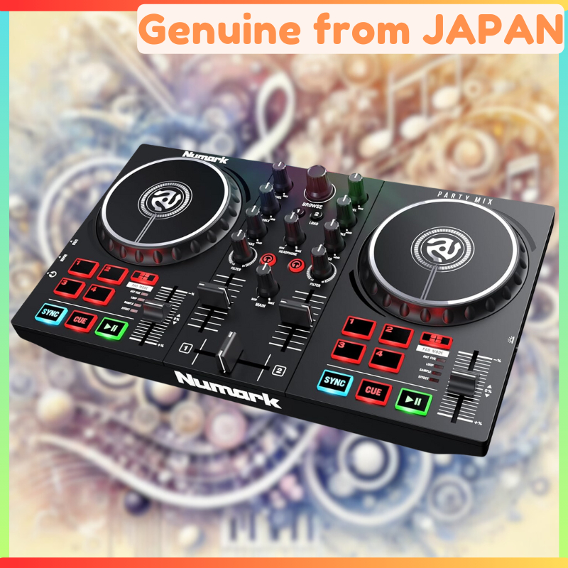 Numark DJ Controller Party Mix II Portable DJ Mixer with Serato DJ Lite