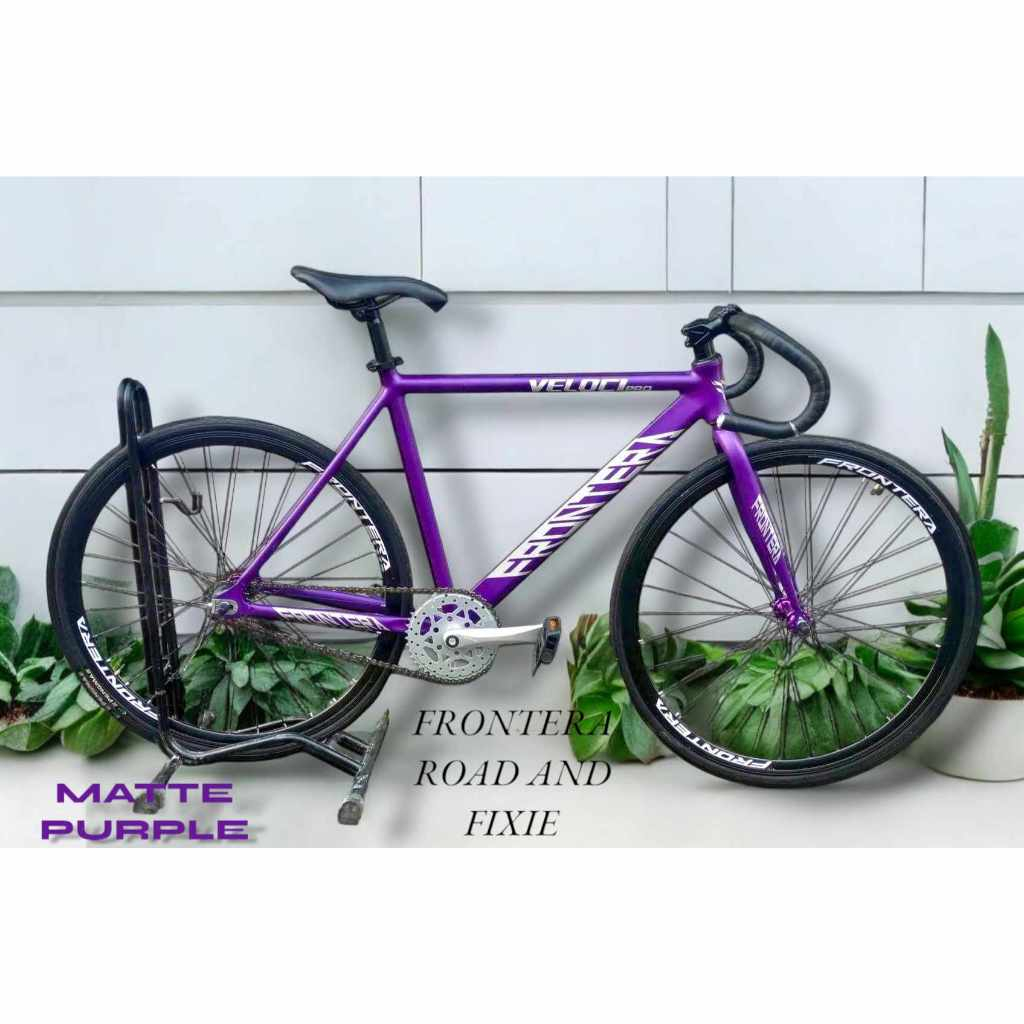 Purple fixed gear bike hotsell