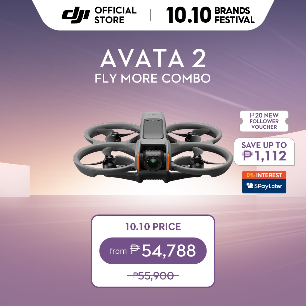 DJI Avata 2 Aerial Photography Drone with Immersive Flight Control