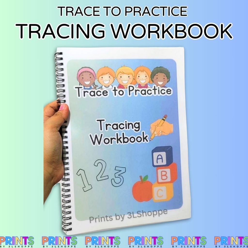 Trace to Practice Tracing Workbook of Tracing Lines Shapes Numbers ...