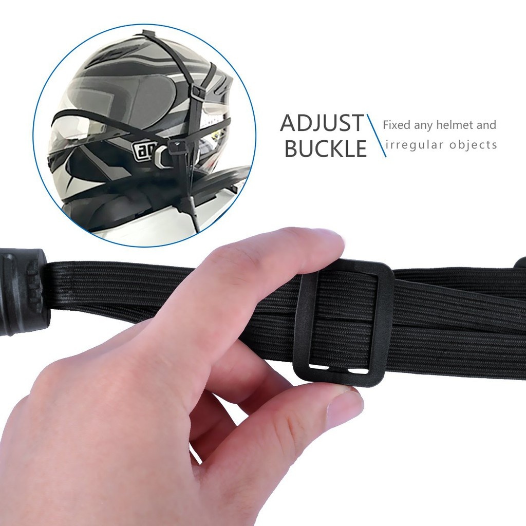 Motorcycle Helmet Rope Elastic Rope 60cm Luggage Rope Net Retractable ...