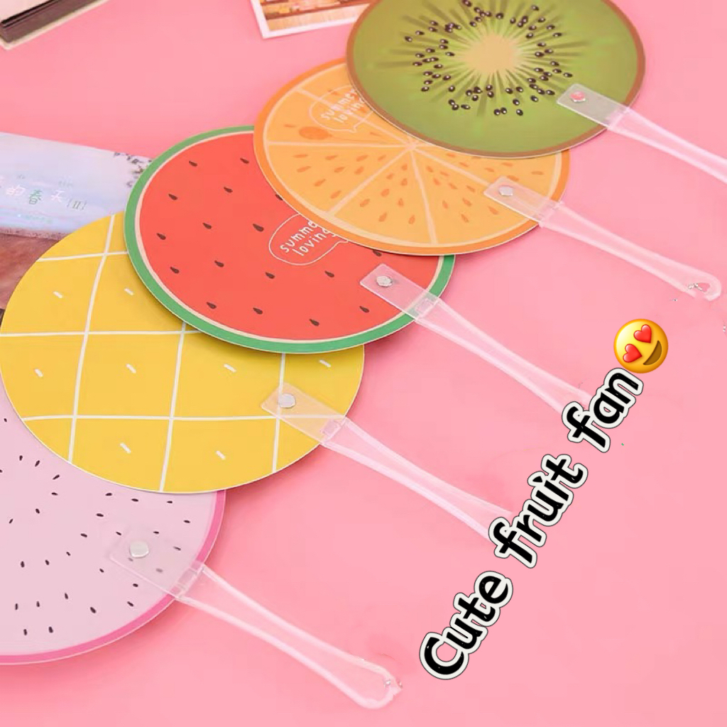 ZH107 Creative Fruit Shape Small Round Fan Kids Cute Round Fan | Shopee ...