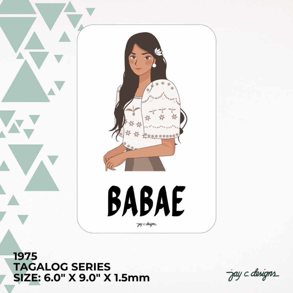 Modern Babae Acrylic Restroom Sign Public Toilet Door Sign Bathroom ...
