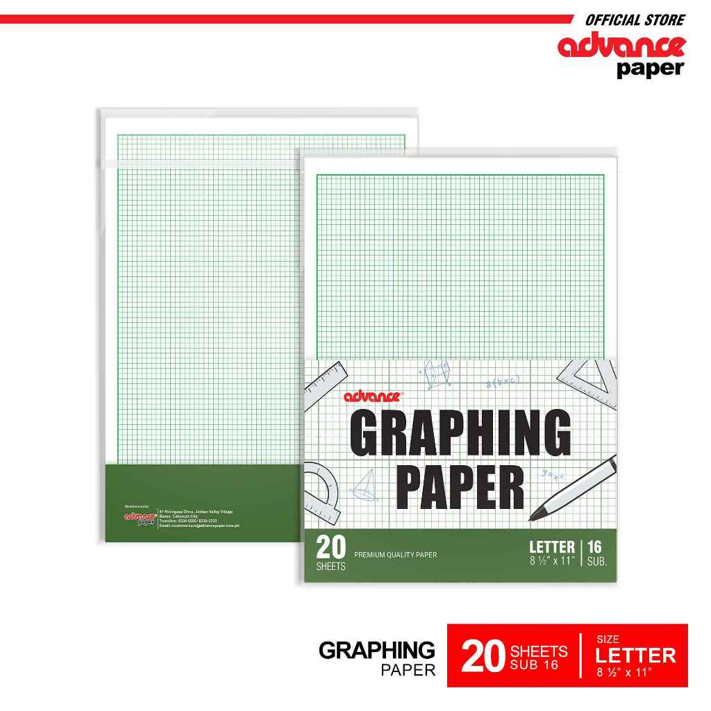 Advance Graphing Paper Repack by 20's | Shopee Philippines