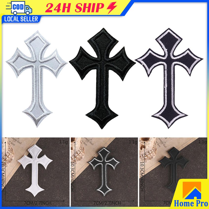 10pcs Lot Cross Patches on Clothes Thermoadhesive Appliques Iron on ...