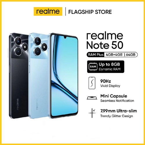 Realme Note 50 Cellphone 2024 Original Phone 12+512GB 5G Smartphone