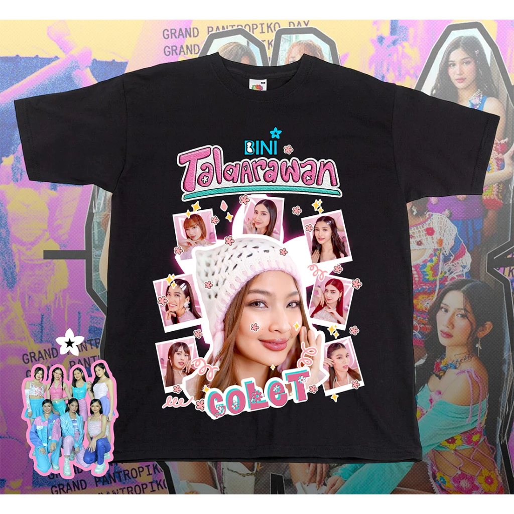 BINI ALL MEMBERS PORTRAIT OVERSIZED SHIRT | Shopee Philippines