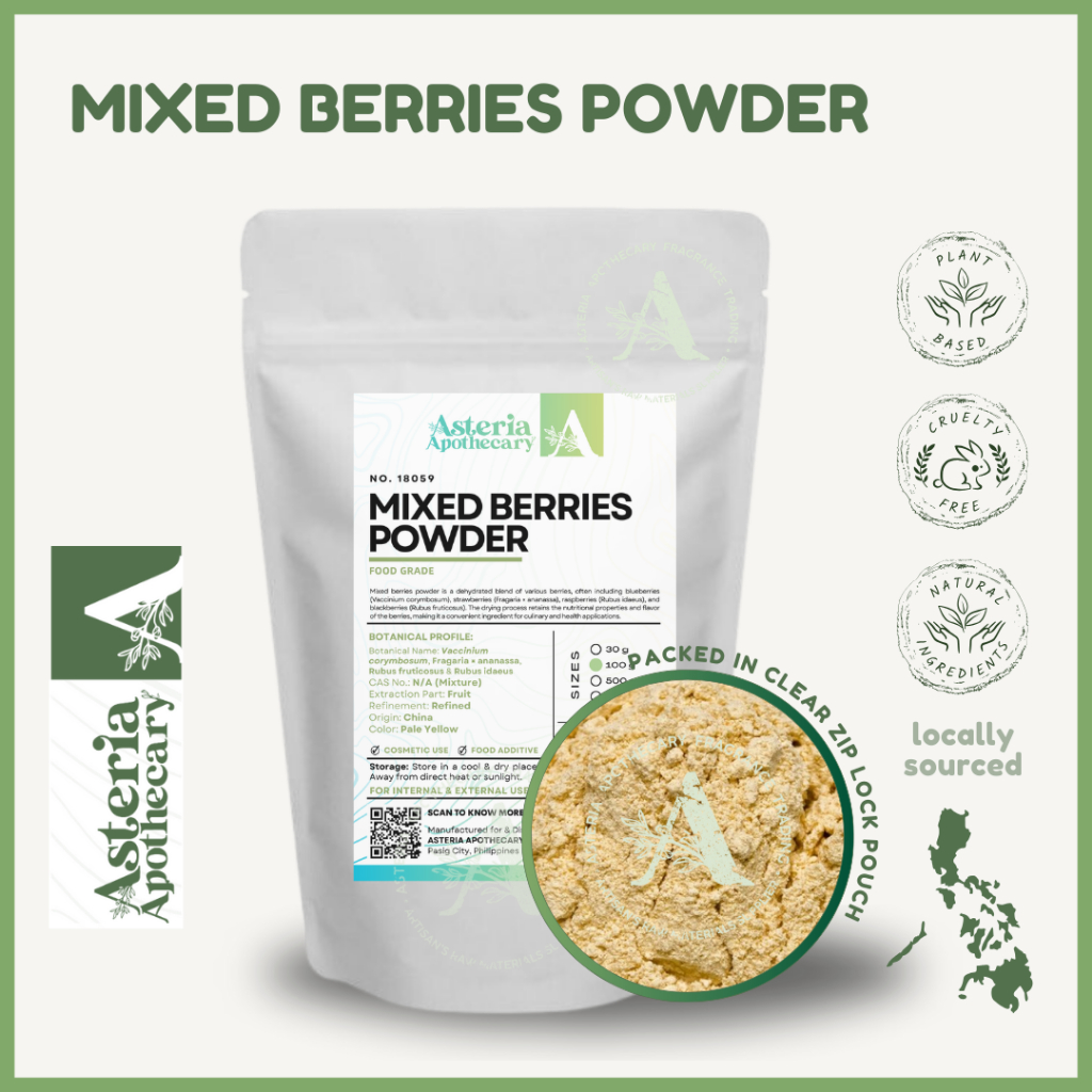 Mixed Berries Powder Extract 30g & 100g - Asteria Apothecary | Shopee ...